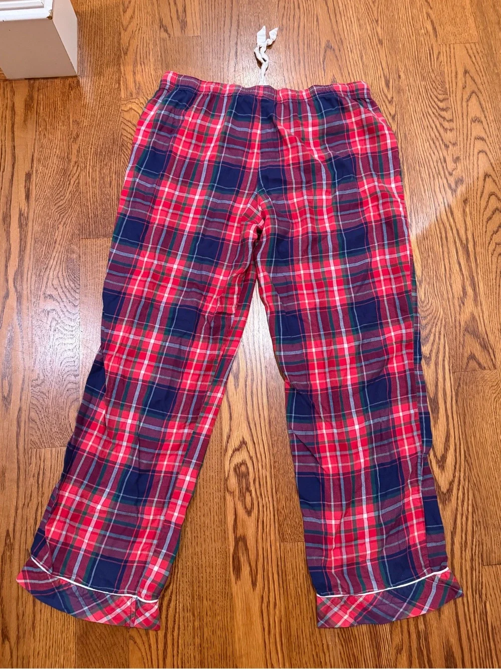 Victoria's Secret Red and Navy Plaid Pajama Set